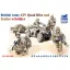 Bronco Models British Army ATV Quad Bike and Trailer w/Soldier harcjármű makett