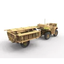 Bronco Models British Army ATV Quad Bike and Trailer w/Soldier harcjármű makett
