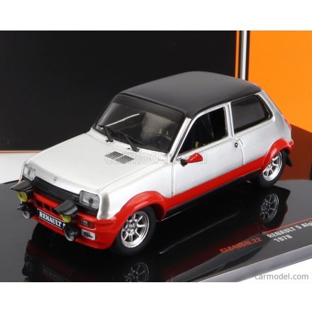 IXO RENAULT 5 Alpine customs, silver/red, 1978