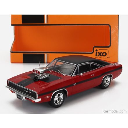 IXO Dodge Charger R/T, red/black, 1970