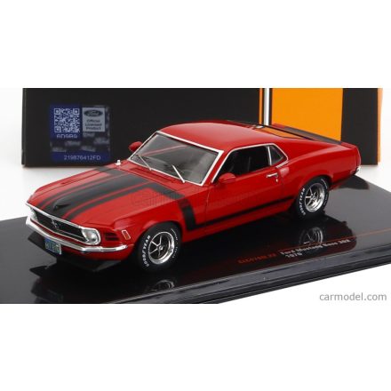 IXO FORD Mustang Boss 302, red/black, 1970