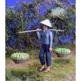 Callsign Models Vietnamese Woman carrying Baskets makett