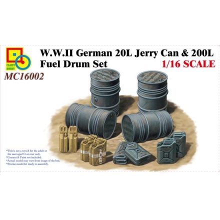 Classy Hobby German 20l Jerry Can & 200l Fuel Drum set