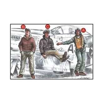 CMK 2 US Army Pilots WWII + Mechanic