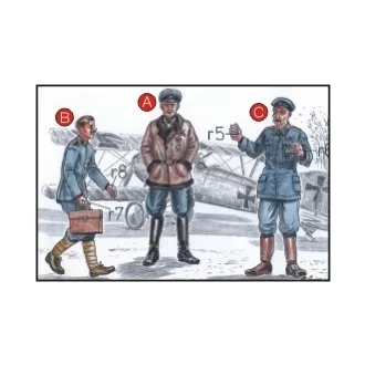   CMK 3 Richtofen Flying Circus WWI German standing pilot figures