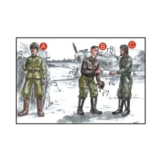 CMK 2 Soviet Pilots WWII + Mechanic