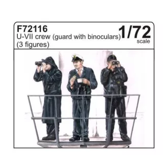 CMK 3 x crew figures for U-Boat Type VIIc