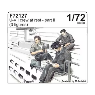 CMK 3 x crew figures at rest set 2 for U-Boat Type VIIc