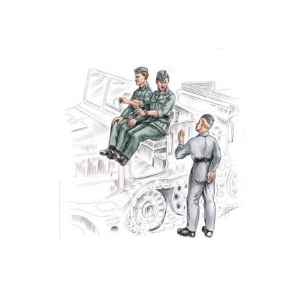 CMK German (WWII) driver and Personel for FAMO (3 figures)