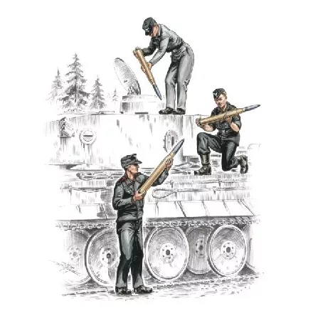 CMK German (WWII) Armourers for Pz.Kpfw.VI Tiger I (3 figures)