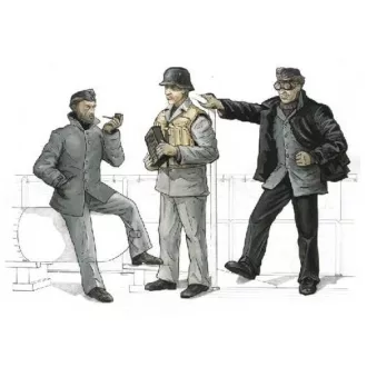 CMK S-100 Schnellboot Deck Crew figures x 3