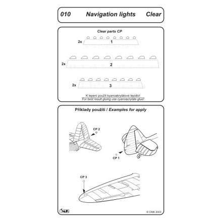CMK clear Navigation lights all scales
