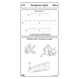 CMK blue Navigation lights all scales