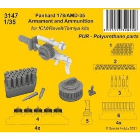   CMK Panhard 178/AMD-35 Armament and Ammunition (ICM, Revell, Tamiya)