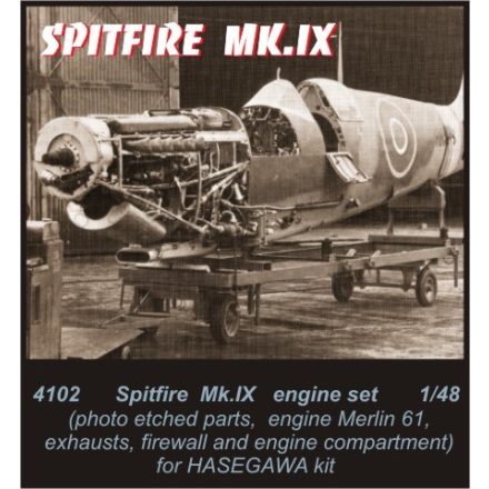 CMK Supermarine Spitfire Mk.IX Merlin 61 engine set (Hasegawa)