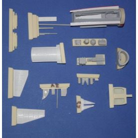   CMK Bell P-39D Airacobra armament set. Contains resin cast nose armament