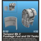 CMK Hawker Tempest Mk.V Fuselage Fuel and Oil Tanks (Special Hobby)