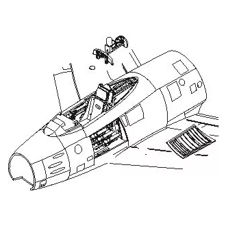 CMK North-American F-86F Sabre interior (Academy)