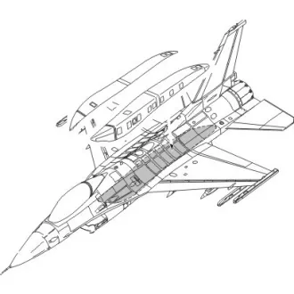   CMK Lockheed-Martin F-16C Conformal Fuel Tank armament (Academy, Hasegawa)