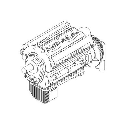 CMK Rolls-Royce Merlin XX Engine