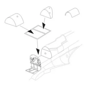 CMK Supermarine Spitfire PR Mk.XIX - Oil tank (Airfix)
