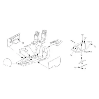 CMK de Havilland Vampire T.11 - interior (Airfix)