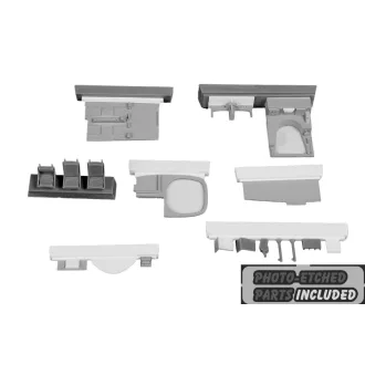   CMK Douglas North-American B-25C/D pilot's cockpit and radio compartment (Airfix)