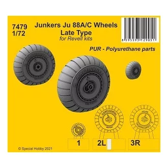 CMK Junkers Ju 88A/C Wheels Late Type (Revell)