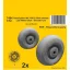 CMK Beaufighter Mk.VI/X/21 Main wheels Late Wheel Disk / Smooth Tyre (Airfix)