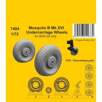 CMK Mosquito B Mk.XVI Undercarriage Wheels (Airfix)