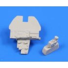 CMK Curtiss P-40E Kittyhawk/Warhawk Instrument panel with gunsight