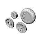 CMK North-American P-51D Mustang Wheels - Oval tread Pattern