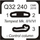 CMK Hawker Tempest Mk.II/Mk.V/Mk.VI - Control column