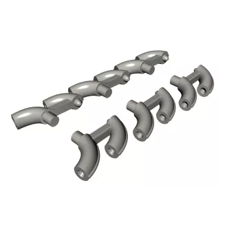 CMK Curtiss P-40E Warhawk Exhausts (Special Hobby)
