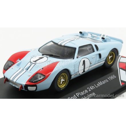 CMR FORD GT40 MKII 7.0L V8 TEAM SHELBY AMERICAN INC. N 1 2nd (BUT REALLY WINNER) 24h LE MANS 1966 K.MILES - D.HULME