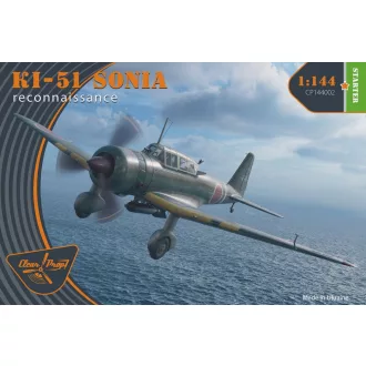   Clear Prop Models Ki-51 Sonia (2 in box) Reconnaissance 1:144 repülő makett