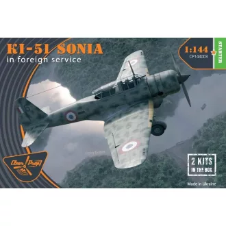   Clear Prop Models Ki-51 Sonia (2 in box) in foreign service 1:144 repülő makett