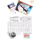 Clear Prop Models Tu-143 Reys television reconnaissance 1:35 repülő makett