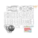 Clear Prop Models Tu-143 Reys television reconnaissance 1:35 repülő makett