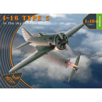   Clear Prop Models I-16 type 5 (in the sky of China) 1:48 repülő makett