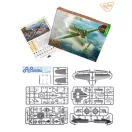 Clear Prop Models I-16 type 5 (in the sky of China) 1:48 repülő makett
