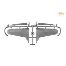 Clear Prop Models I-16 type 5 (in the sky of Spain late version) 1:48 repülő makett