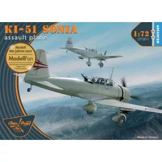 Clear Prop Models Ki-51 Sonia 1:72 repülő makett
