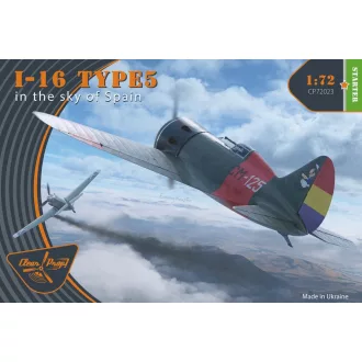   Clear Prop Models I-16 type 5 (in the sky of Spain) 1:72 repülő makett