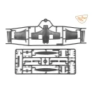 Clear Prop Models A2D-1 Skyshark 1:72 repülő makett