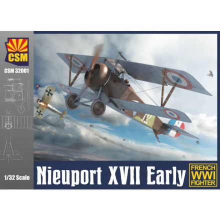 Copper State Models Nieuport XVII Early French WWI Fighter makett