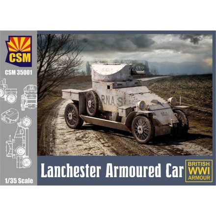 Copper State Models Lanchester Armoured Car makett
