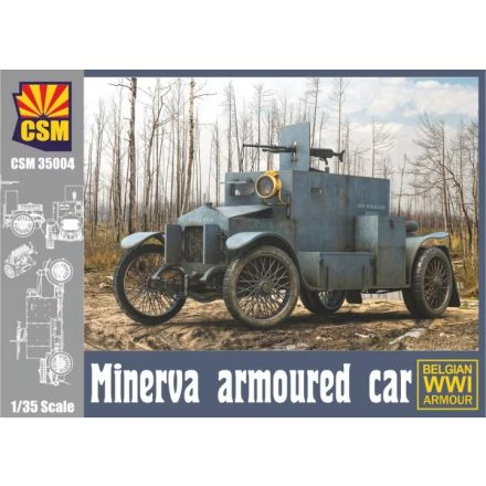Copper State Models Minerva Armoured Car Belgian WWI Armour makett