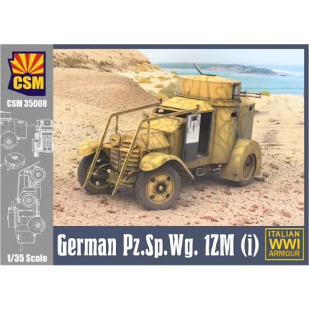 Copper State Models German Pz.Sp.Wg. 1ZM (i) Italian WWI Armour makett