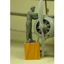 Copper State Models RFC Air Mechanic Repairing WWI makett